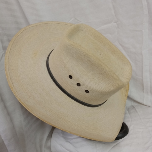 ATWOOD Straw Hat,Long Oval Style Kaycee , Natural Size 7 - Picture 2 of 13